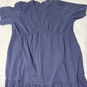 Boden Navy Seersucker Cotton Dress